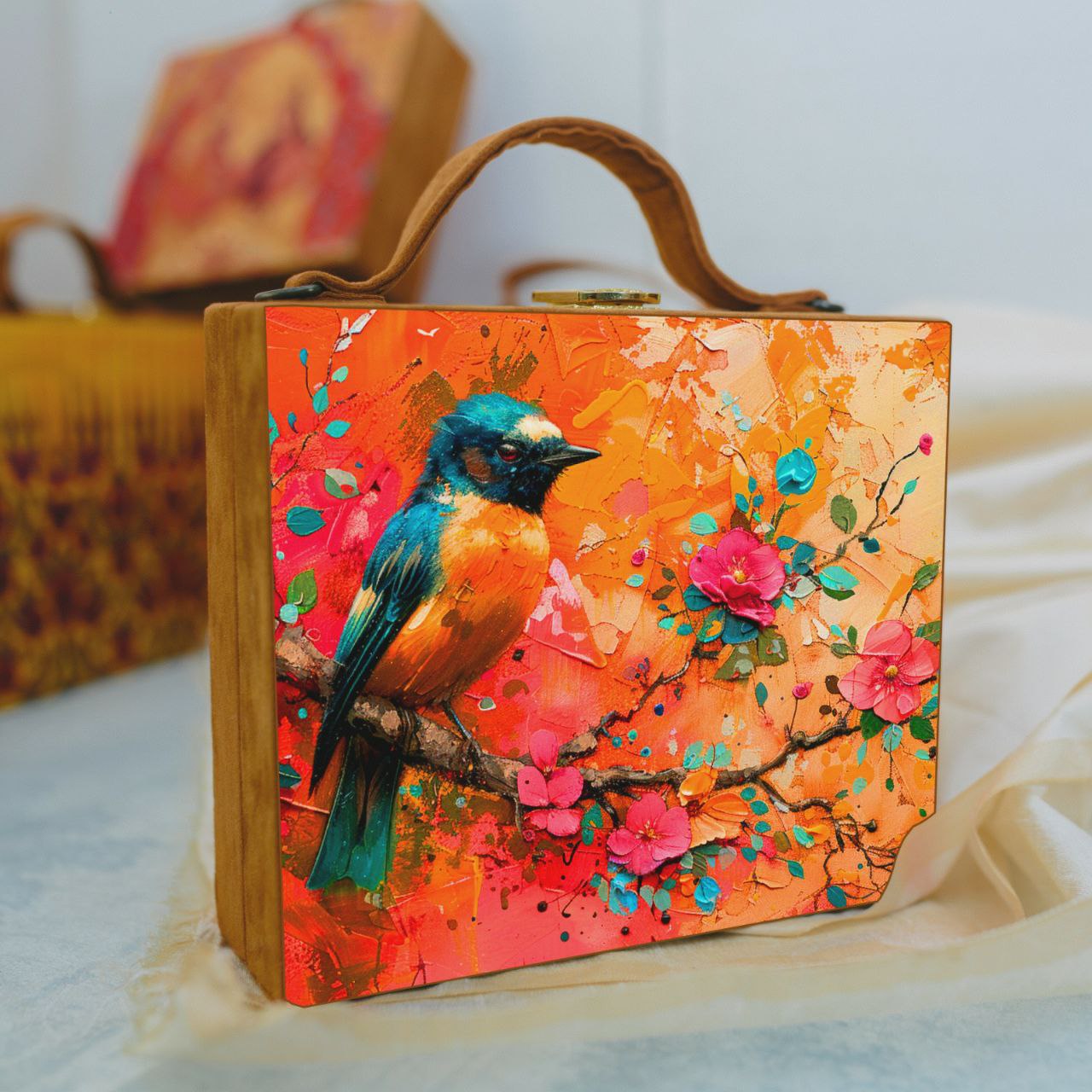 Bird Printed Collection in Suitcase Style