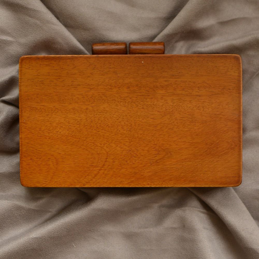 Anarkali Printed Wooden Clutches
