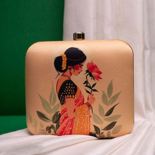 Stylish Printed Clutch Bag